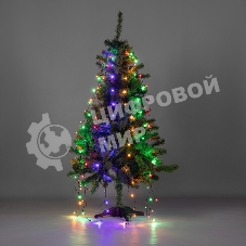 Елочная гирлянда с кольцом Neon-night 7 нитей по 1,5 метра, цвет диодов мультиколор, не соединяется