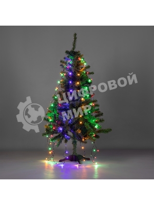 Елочная гирлянда с кольцом Neon-night 7 нитей по 1,5 метра, цвет диодов мультиколор, не соединяется
