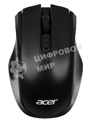 Мышь беспроводная Acer OMR030 черный, 1600 dpi, радиоканал, USB, кнопки - 4
