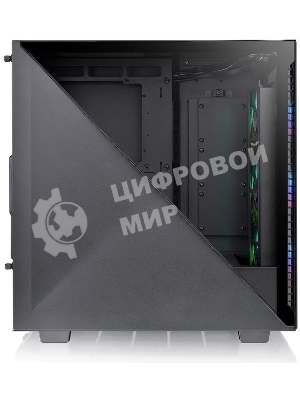 Компьютерный корпус Thermaltake Divider 300 TG ARGb черный без БП ATX 2x120мм 2xUSB 3.0 audio front door bott PSU
