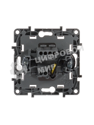 Механизм выключателя 1-кл. СП Etika 10АX с подсветкой/индикацией безвинт. зажимы бел. Legrand 672203