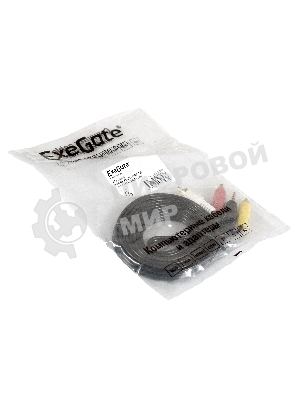 Кабель аудио ExeGate EX284945RUS EX-CCA-4P2R-2.0 (3.5мм Jack M/3xRCA M, 2м)