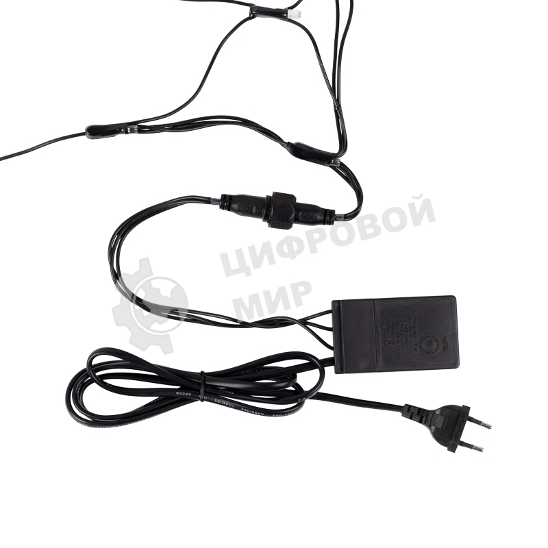 Гирлянда Neon-night Сеть 2х2х1.5 м, свечение с динамикой, прозрачный ПВХ, 136 LED, 230 В, цвет свечения мультиколор