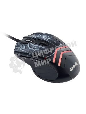 Мышь проводная GMNG XM007 черный/красный, 10000 dpi, USB, кнопки - 7
