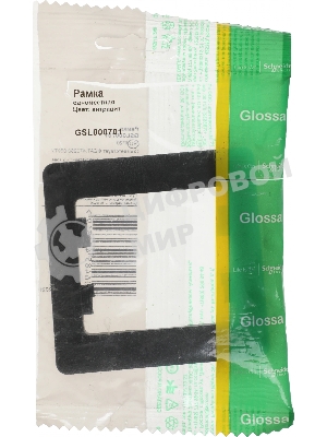 Рамка 1-м Glossa антрацит SchE GSL000701