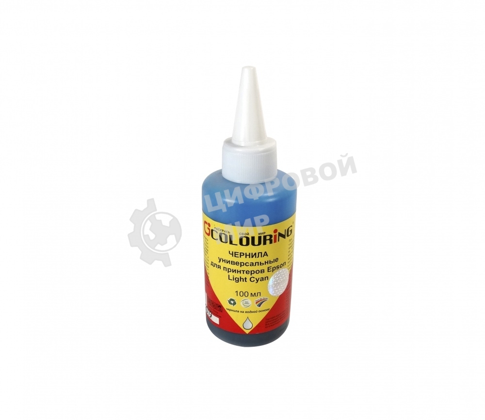 Чернила для принтеров Epson универсальные Light Cyan 100 мл водн Colouring