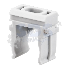 Крепеж-клипса для труб Rexant, Ø16 мм, серый, 100 шт./уп.