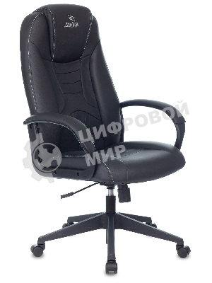 Кресло игровое Zombie 8 черный, искусственная кожа, крестовина пластик