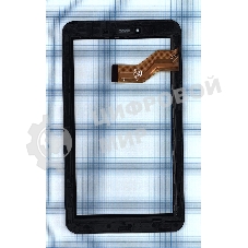 Сенсорное стекло (тачскрин) для Irbis TX70. черное с рамкой