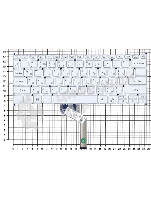 Клавиатура для ноутбука Acer Swift 5 SF514-52T серебристая с подсветкой