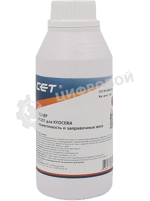 Тонер CET PK201 OSP0201M-100 пурпурный бутылка 100гр. для принтера Kyocera ECOSYS P6030cdn/M6026cdn