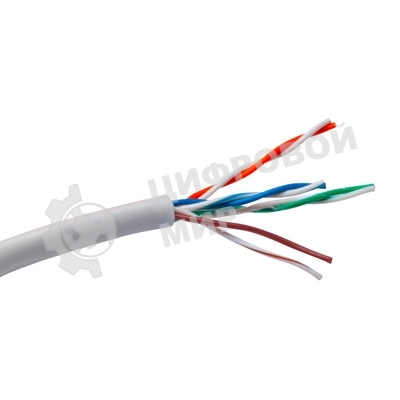 Кабель Exegate UTP 4 EX261518RUS пары кат.5e Exegate Special CCA, бухта 305м, серый, PVC