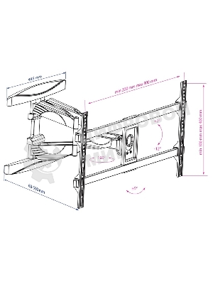 Кронштейн для телевизора Kromax ATLANTIS-65 черный 40