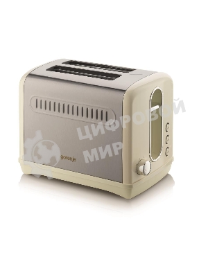 Тостер Gorenje T1100CLI 860Вт бежевый/серебристый