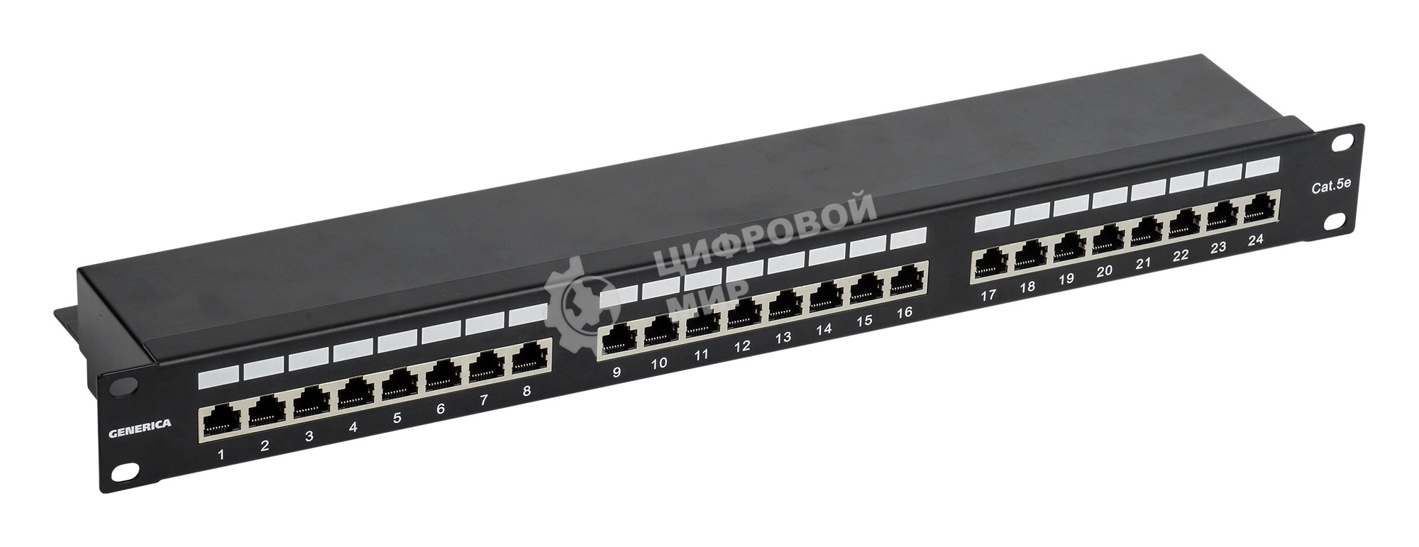 Патч-панель ITK PP24-1UC5EF-K05-G 1U кат. 5Е FTP 24 порта (Krone) GENERICA