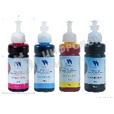 Чернила NVPrint универсальные на водной основе для аппаратов Epson, комплект 4 цвета по 100 мл
