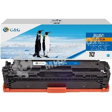 Картридж лазерный G&G GG-CF211A голубой (1800 стр.) для HP HP LJ Pro 200 color Printer M251n/nw/MFP M276n/nw, Canon LBP-7100Cn/7110Cw