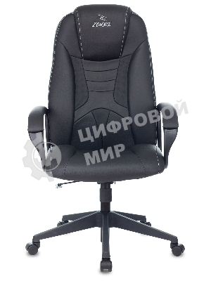 Кресло игровое Zombie 8 черный, искусственная кожа, крестовина пластик