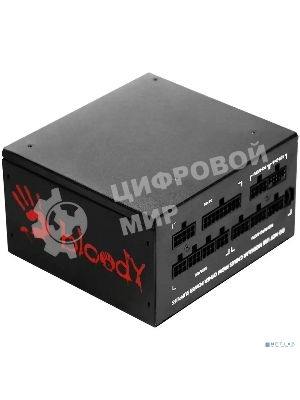 Блок питания Bloody BD-PS750G, 750Вт, 80 PLUS Gold, 120мм, модульный, черный