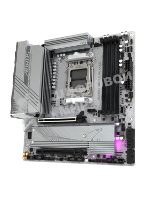 Материнская плата GIGABYTE B650M AORUS ELITE AX ICE, AM5, AMD B650, 4xDDR5, 4xSATA, 2xM.2, 1xPCIe 4.0 x16, 1xPCIe 4.0 x4, 1xDP, 1xHDMI, 1x2.5Gb LAN, Wi-Fi 6E, Bluetooth 5.3, S/PDIF, 2xUSB-C 10Gbps, 2xUSB-A 10Gbps, 5xUSB-A 5Gbps, 4xUSB-A 2.0, 2x3.5 мм, 7.1, mATX