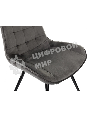 Стул для дома Бюрократ CH-K2 т. серый Holland 18 металл черный на ножках