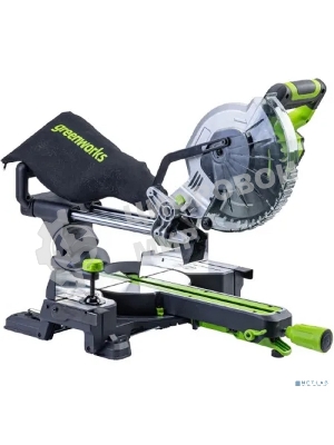 Торцовочная пила Greenworks GD24MS216 24V, бесщеточная, с протяжкой, без АКБ и ЗУ [1501707]