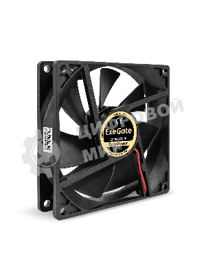 Вентилятор 12В DC ExeGate ExtraPower EP09225S2P (92x92x25 мм, Sleeve bearing (подшипник скольжения), 2pin, 2600RPM, 32dBA)
