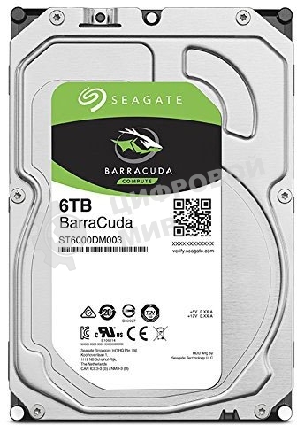 Жесткий диск Seagate 6Tb 5400rpm SATA 6Gb/S 256MB Barracuda 3.5