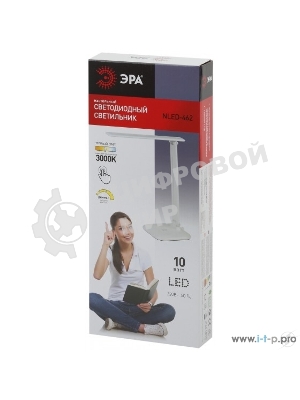 Светильник ЭРА NLED-462-10W-W настол. бел.