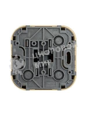 Выключатель 10A 1-клав., дерево Quteo