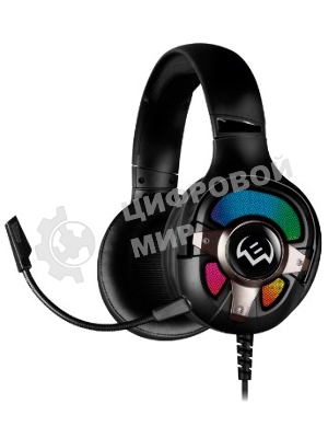 Наушники с микрофоном SVEN AP-U1100MV черный 2.2м мониторные оголовье