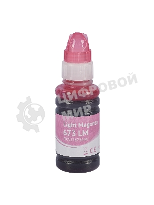 Контейнер с чернилами Sakura C13T67364A (673 LM) для Epson, светло-пурпурный, 5400 к., 70 мл.