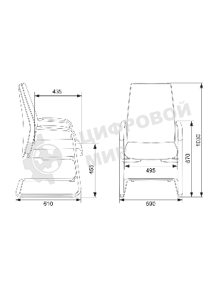 Кресло Бюрократ JONS-LOW-V бежевый, кожа