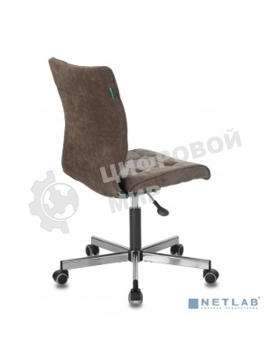 Кресло Бюрократ CH-330M/LT-10 темно-коричневый, экокожа, 120 кг, механизм качания, без подлокотников