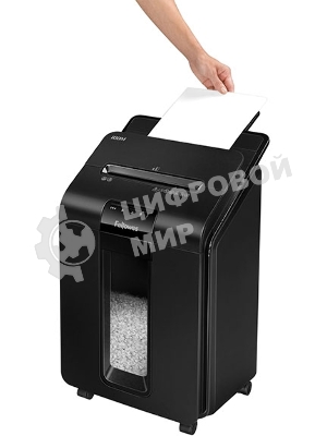 Шредер Fellowes AutoMax 100M (секр.P-4)/фрагменты/100лист./23лтр./скрепки/скобы/пл.карты