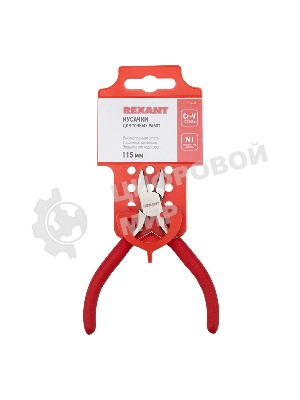Кусачки для точных работ Rexant 115 мм никелированные, авторазжим, обливные рукоятки