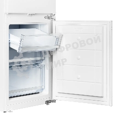 Встраиваемый холодильник Kuppersberg RBN 1760, High-Tech, объем 237 л, скользящий фасад, электронное управление, No Frost, антибактериальный пластик, звуковой сигнал при открытой дверце, перенавешиваемые двери, LED освещение, уровень шума 41 дБ, энергоэффективность А+, белый