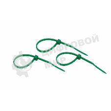 Хомут-стяжкa нeйлонoвая Rexant 100x2,5 мм, зеленая, упаковка 25 шт.