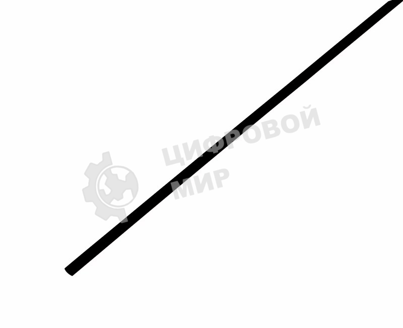 Трубка термоусадочная Rexant 2.5/1.25 1м черный