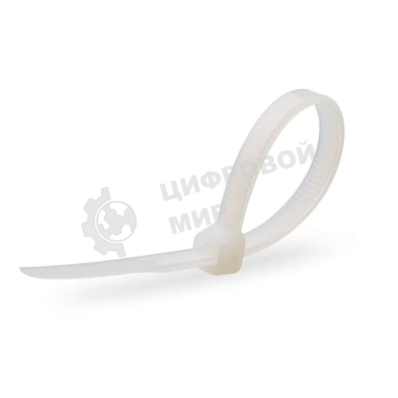 Нейлоновые стяжки Fortisflex КСС 3х100 мм белый 100 штук