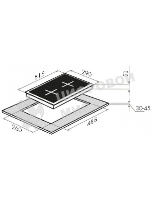 Газовая варочная панель Maunfeld EGHG.32.6CB/G