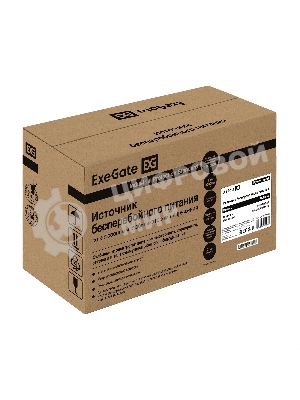 Источник бесперебойного питания ExeGate Power Smart ULB-650.LCD.AVR.1SH.2C13 650VA/360W, LCD, AVR,1*Schuko+2*C13, металлический корпус, черный