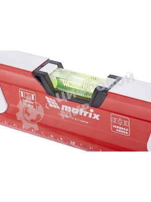 Алюминиевый магнитный фрезерованный уровень Matrix 3 глазка, 1500 мм