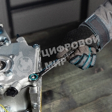 Набор ключей комбинированных с трещоткой Gross 8 - 19 мм, 7 шт., реверсивные, CrV