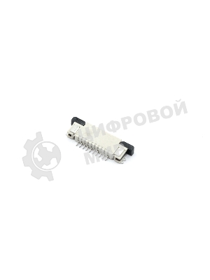 Разъем FPC Half Coverage Top Contact 0.8K-BS-10PWB 10 pin высота 2мм шаг 0,8мм
