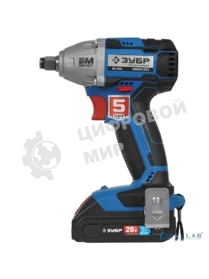 Бесщеточный гайковерт ЗУБР Профессионал GB-250-22, 20В, 2 АКБ (2Ач), в кейсе
