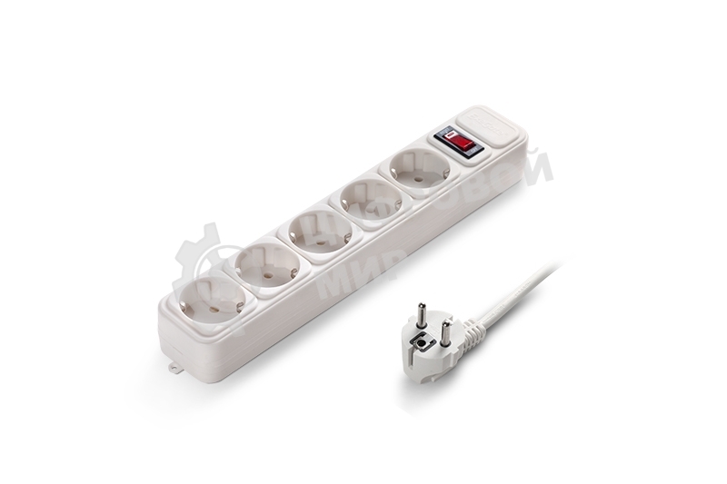 Сетевой фильтр Exegate SP-5-1.5W (5 розеток, 1.5 м, евровилка, белый)