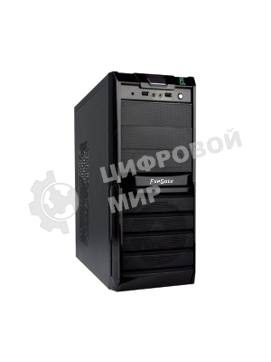 Компьютерный корпус ExeGate EX278395RUS Miditower ExeGate XP-329S Black, ATX, (XP350, Black,120мм), 2хUSB, Audio