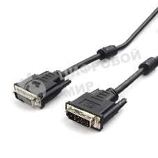 Кабель DVI-D dual link Cablexpert CC-DVI2L-BK-10, 25M/25M, 3.0м, CCS, черный, экран, феррит.кольца, пакет