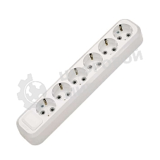 Колодка удлинителя Makel 6 гнезд с заземлением